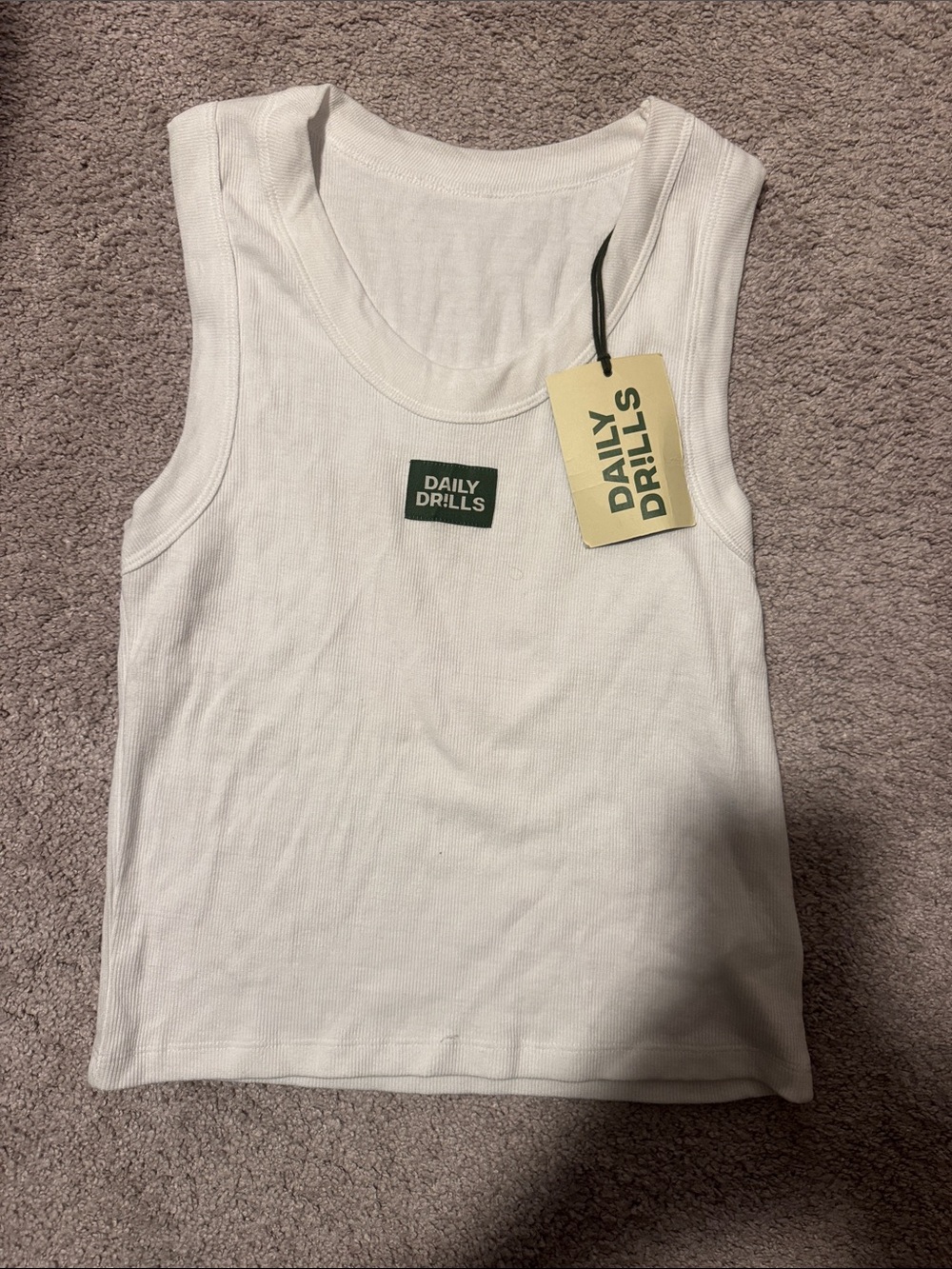 NWT daily drills basics racerback logo tank